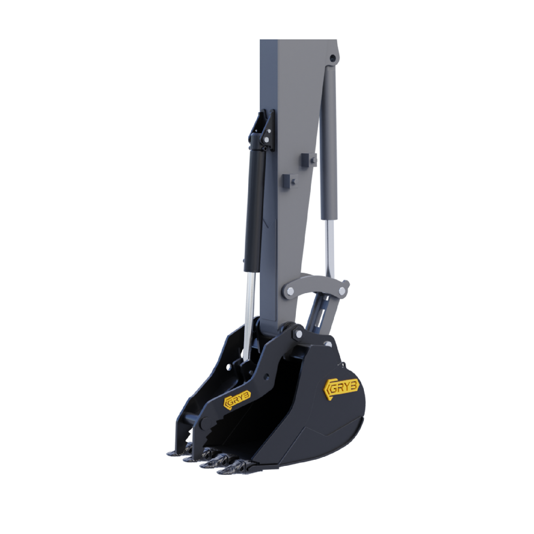 HYDRAULIC THUMB ON STICK AXLE